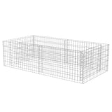 ZNTS Gabion Planter Galvanised Steel 180x90x50 cm 141624