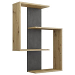 ZNTS FMD Wall-mounted Reversed Shelf Artisan Oak Matera 429427