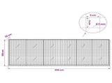 Gabion with 5 mm Wire and 5x5 cm Mesh 300x20x100 cm 3464064