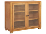 Cabinet with Shelf Brown 80 x 35 x 95 cm Solid Oak Wood 4106556