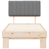Bed Frame with Upholstered Headboard Light Grey 90 x 190 cm 877524