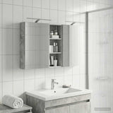 Bathroom Cabinet Set 3 pcs 130 x 14.5 x 70 cm Engineered wood 3403771
