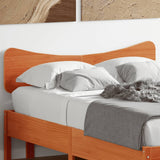 Headboard Wax Brown 135 cm Solid Wood Pine 844784