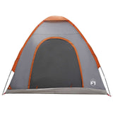Camping Tent with Roof Grey and Orange 190 x 140 x 105 cm 42028629