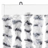 Insect Curtain Light and Dark Grey 100x220 cm Chenille 325456