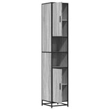 Bathroom Cabinet Grey Sonoma 35x37.5x188.5 cm Engineered Wood and Metal 3300883
