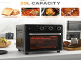 Air Fryer Oven, 20L Mini Oven, Countertop Convection Oven with Adjustable Temp and Timer, Oil-Less T3398P340995