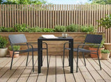 Outdoor Furniture Set 3 pcs Anthracite Steel 3422866