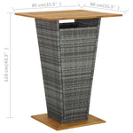 5 Piece Garden Bar Set Grey 3064871