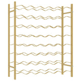 Wine Rack for 48 Bottles Gold Metal 340909