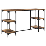 Desk with Shelf Old Wood 140 x 50 x 75 cm Engineered Wood 886268