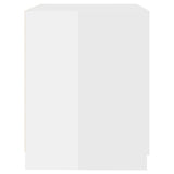 ZNTS Washing Machine Cabinet High Gloss White 71x71.5x91.5 cm 808401