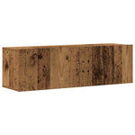 ZNTS Wall Mounted TV cabinets 8 pcs Old Wood Engineered Wood 3328955