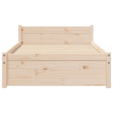 Bed Frame without Mattress Solid Wood 75x190 cm Small Single Small Single 815004