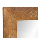 Wall Mirror Rectangular 70 x 50 cm Engineered Wood and Glass 4018111