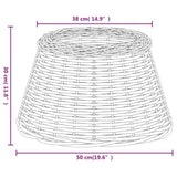 Lamp Shade Brown 50x30 cm Wicker 364395