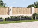 Garden Raised Bed Galvanised Steel 320x40x45 cm Anthracite 47055