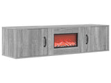 Electric Fireplace Grey Sonoma 110 x 30 x 36.5 cm 8021028