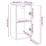 TV Cabinets 4 pcs Brown Oak 30.5x30x60 cm Engineered Wood 3120328