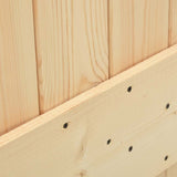 Sliding Door with Hardware Set 95x210 cm Solid Wood Pine 3332710
