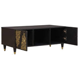 Coffee Table Black 100 x 54 x 40 cm Solid Mango Wood 4018820