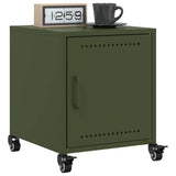 Bedside Cabinets 2 pcs Olive Green 36x39x43.5 cm Steel 846623