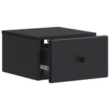 Wall-Mounted Bedside Cabinet 2 pcs Black 34.5 x 33 x 20 cm 899108