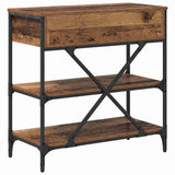 Console Table with Drawer Brown 75 x 34.5 x 75 cm Wood 871312