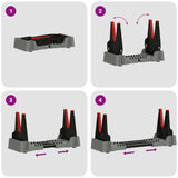 Shooting Rest Adjustable Grey 46 x 14 x 19.5 cm Plastic 42013607