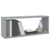 ZNTS Wall Cube Shelves 6 pcs Grey Sonoma 60x15x23 cm Engineered Wood 815929