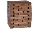 Stool Natural 29 x 29 x 48 cm Solid Reclaim wood 42012388