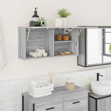 Bathroom Wall Cabinet Grey Sonoma 80x25x40 cm Engineered Wood 860090