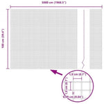 Welded Wire Fence Grey 1 x 50 m Steel 42005251