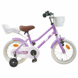 Kids Bike 12 Inches for 2-4 Years Old Purple 42009217