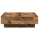Coffee Table Old Wood 90 x 90 x 28 cm Engineered Wood 868802