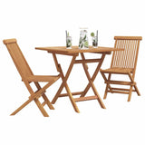 Garden Dining Set 3 pcs Brown Solid teak wood 3385963