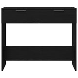 Console Table Black Oak 30 x 36 x 75 cm Engineered Wood 862769