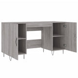 Desk Grey Sonoma 140x50x75 cm Engineered Wood 829546