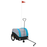 Bike Trailer Black and Blue 30 kg Iron 94142