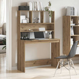 Desk with Shelves Artisan Oak 102x45x148 cm Engineered Wood 855835