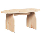 Coffee Table Brown 80 x 40 x 35 cm Solid Pine Wood 873532