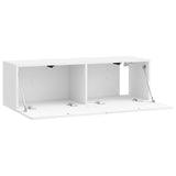 Wall-Mounted TV Cabinet High Gloss White 98 x 31 x 30 cm 898559