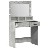 Dressing Table Concrete Grey 79 x 41 x 135 cm Engineered Wood 865085