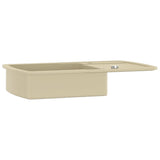 Granite Kitchen Sink Single Basin Beige 144852
