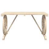Garden Dining Set Natural wood Solid fir wood Standard Durable 3207139
