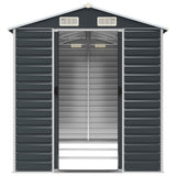 Garden Shed Anthracite Galvanised Steel Large Garden Shed 3188255