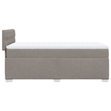 Box Spring Bed with Mattress Taupe 100x200 cm Fabric 3285810
