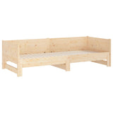 Pull-out Day Bed without Mattress Solid Wood Pine 2x cm 820262