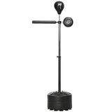 Adjustable Speed Bag, Boxing Bag, with Stand, Reflex Bar, Punching Pad, Black T3398P376819