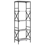 Bookcase 5-Tier Grey Sonoma 59x35x171 cm Engineered Wood 837625